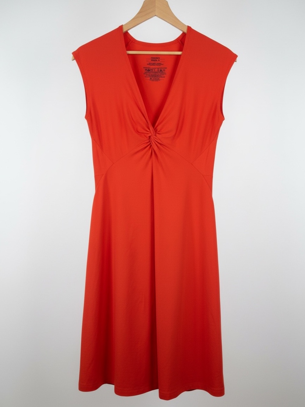PATAGONIA Catalan Coral Twist Front A Line Dress Sleeveless‎ Athletic M Stretch